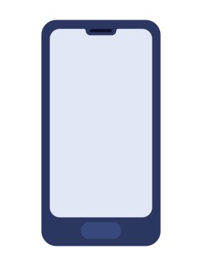 Beyaz arkaplanda akıllı telefon