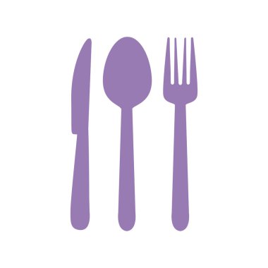 Çatal, kaşık ve bıçak gibi çatal bıçaklar.