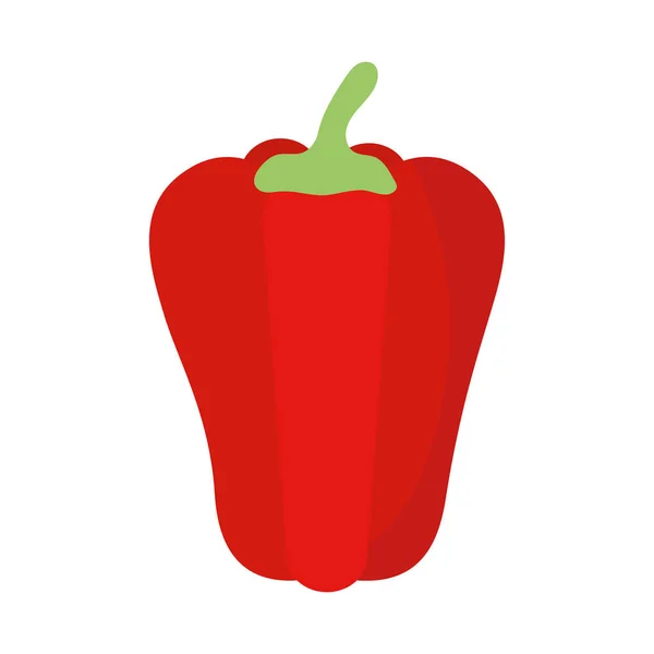 Paprika dengan warna merah - Stok Vektor