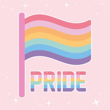 gurur harfleri lgbtq gurur renkleri ve bir bayrak