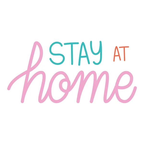 Bleiben Sie zu Hause — Stockvektor
