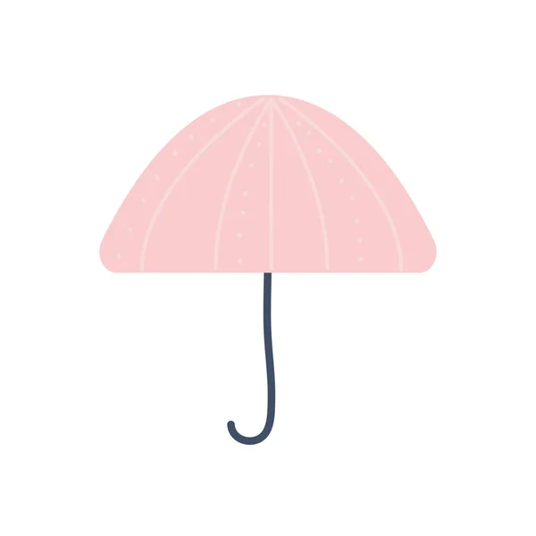 Roztomilý deštník s růžovou barvou — Stockový vektor
