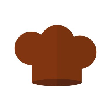 Şef şapkası beyaz arka planda