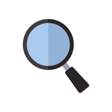 Beyaz arkaplandaki camı büyüt