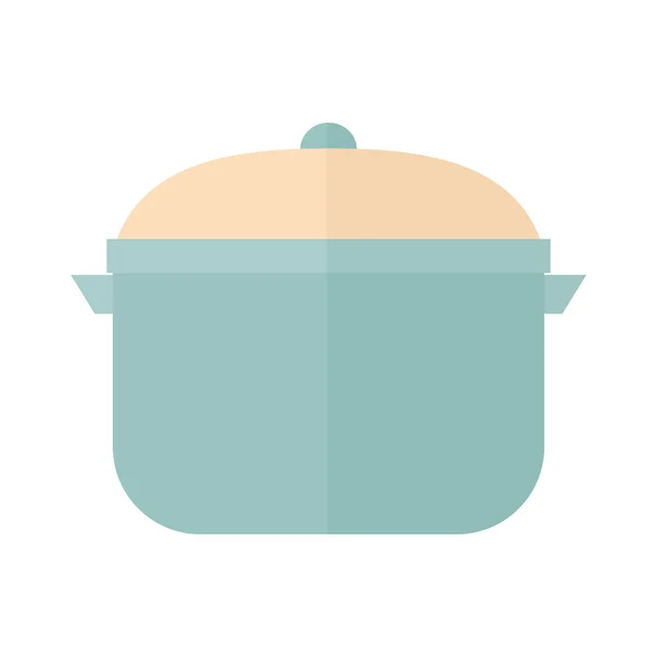 Cooking pot on a white background — Stock Vector