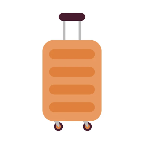 オレンジ色の旅行用スーツケース — ストックベクタ
