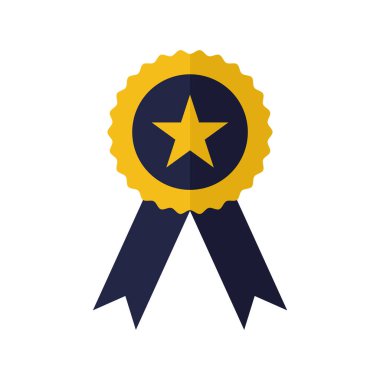 Beyaz arkaplanda madalya