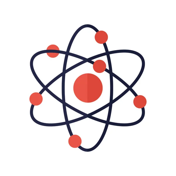 Atome sur fond blanc — Image vectorielle