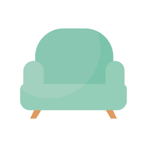 Sessel mit hellgrüner Farbe — Stockvektor