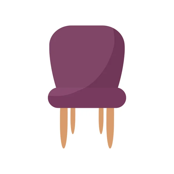 Stuhl mit lila Farbe — Stockvektor