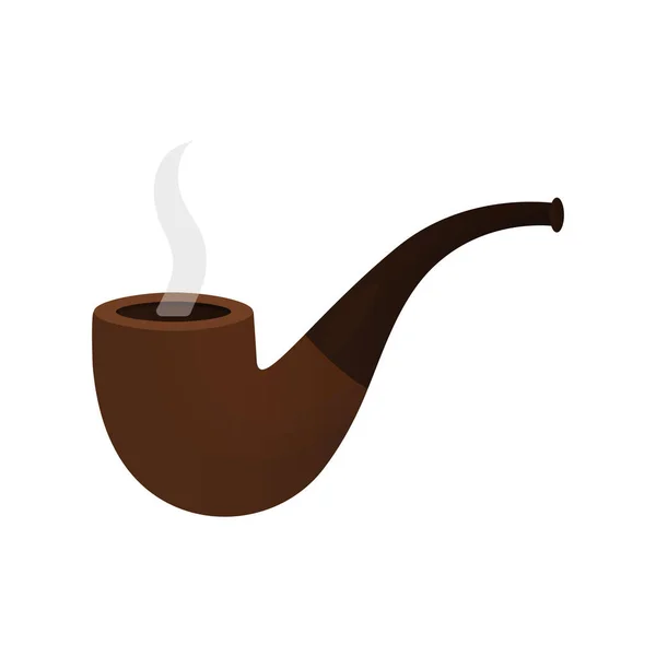 Трубный табак на белом фоне — стоковый вектор