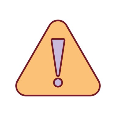 Beyaz arkaplanda uyarı uyarısı