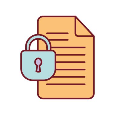 Beyaz arkaplanda asma kilit olan kağıt