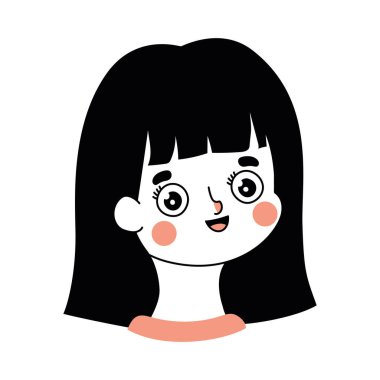 Beyaz arka planda genç bir kadın.