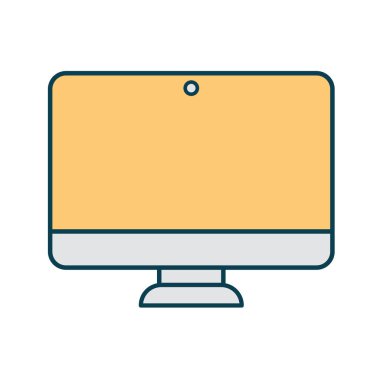 beyaz arkaplanda ekran