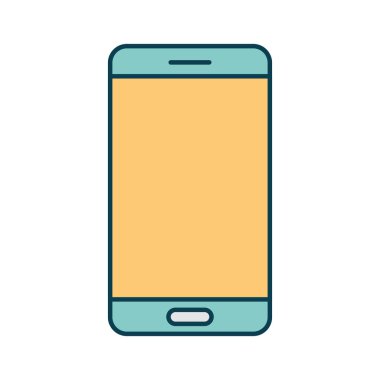 Beyaz arkaplanda telefon