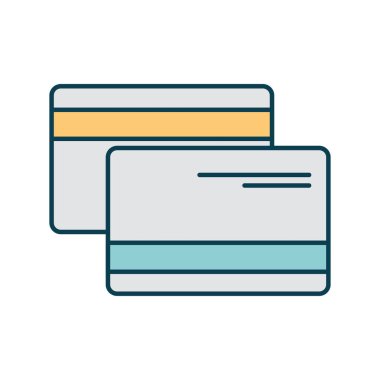 Beyaz arka planda kredi kartları