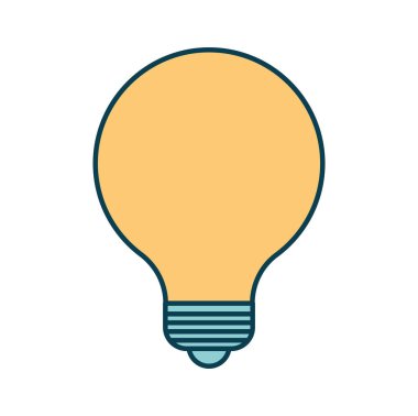 Beyaz arkaplandaki ampul