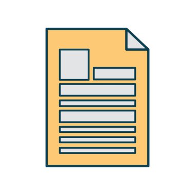 Beyaz arkaplanda sarı renkli kağıt