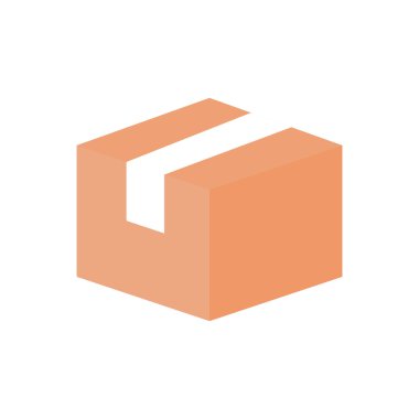 beyaz arkaplan üzerindeki kutu