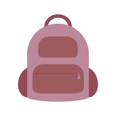 mor sırt çantası izole edildi
