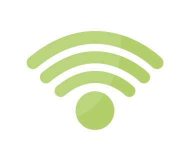 wifi sembolü izole