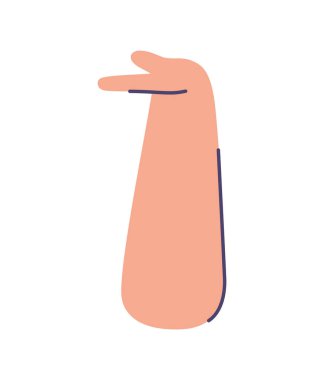 beyaz arkaplanda bir kol