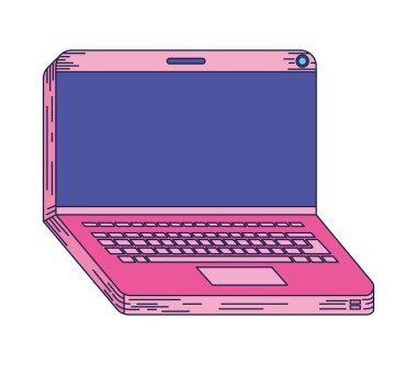 Pembe dizüstü bilgisayar aç