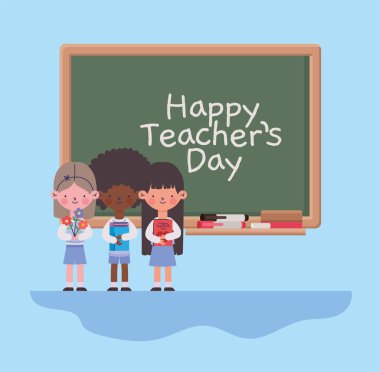 öğrenciler ve kara tahta