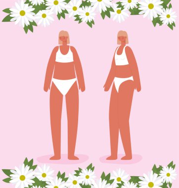 Güzel kadınlar çifti