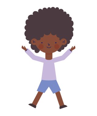Küçük afro çocuk