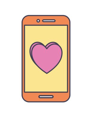 turuncu cep telefonu simgesi