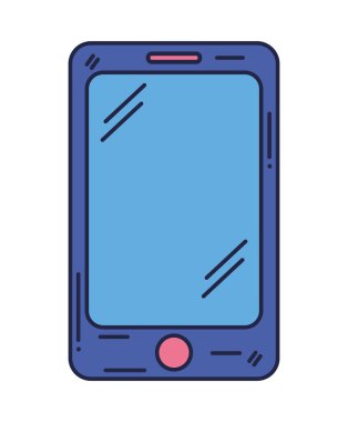 mavi akıllı telefon izole edildi