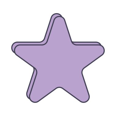 mor yıldız simgesi