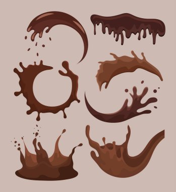 yedi sıvı çikolata.