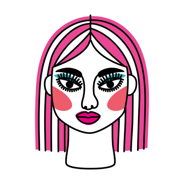 woman face illustration
