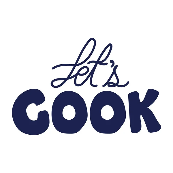 Laisse cuisinier affiche — Image vectorielle