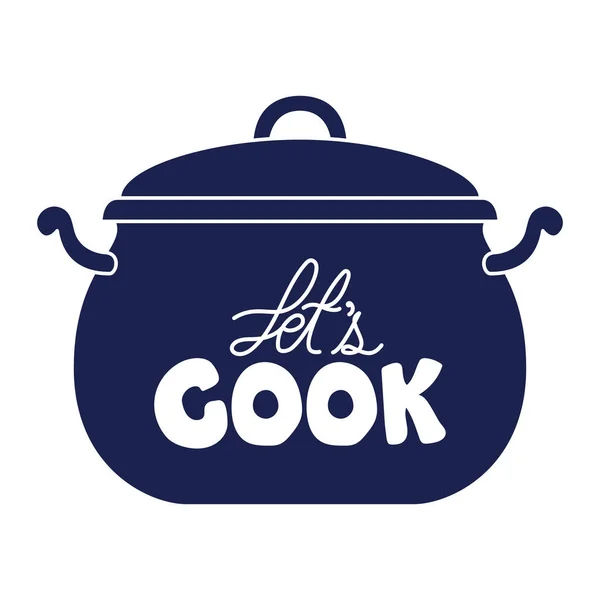 Icône de pot de cuisson — Image vectorielle