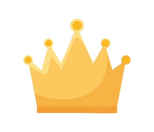 Schattig kroon pictogram — Stockvector