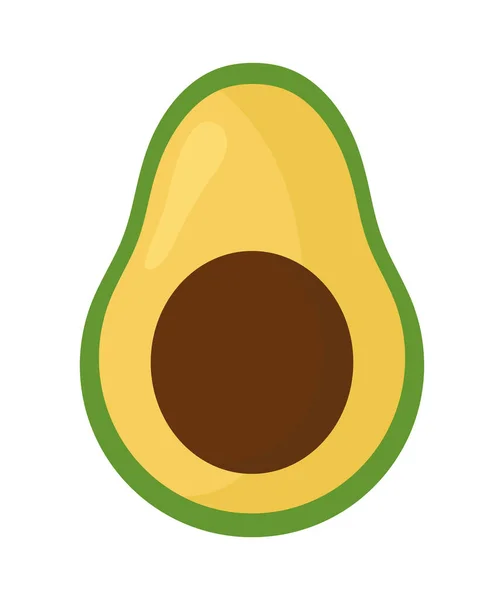 Scheibe Avocado — Stockvektor