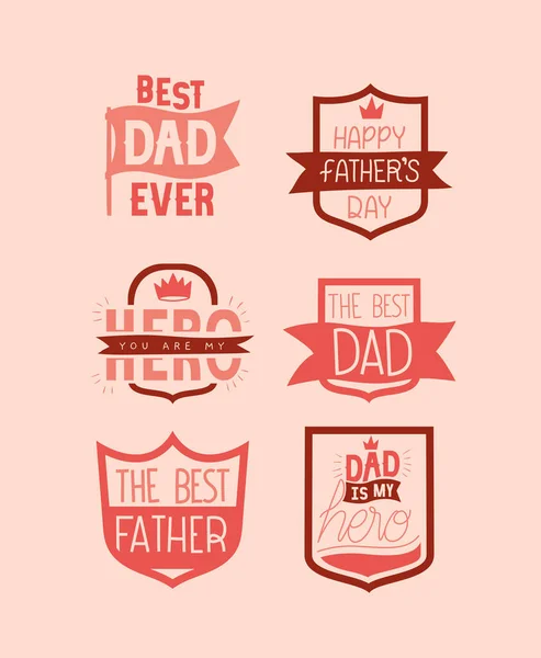 Fathers day proverbs — Stock Vector