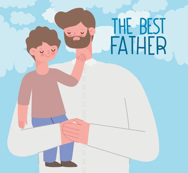Babalar Günü Davetiyesi — Stok Vektör