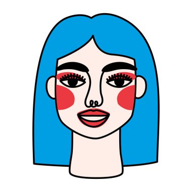 gerçeküstü bir kadın yüzü