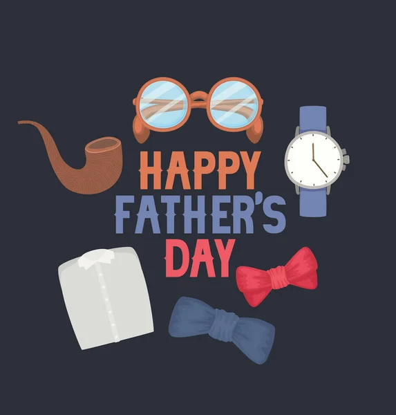 Fathers day cartel — Stock Vector