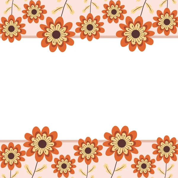 Carte fleur mignonne — Image vectorielle