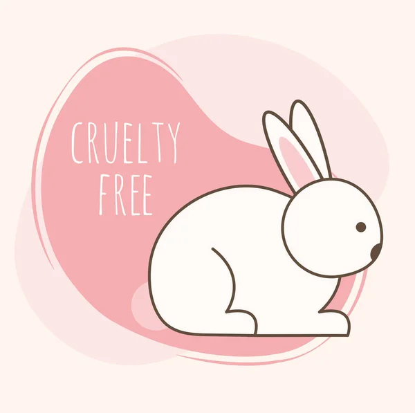 Tarjeta libre de crueldad — Vector de stock