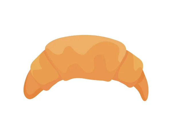 Aranyos croissant ikon — Stock Vector