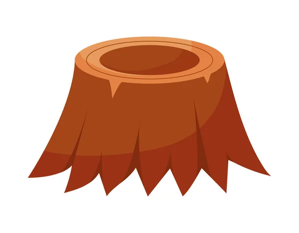 Dřevěný kmen stromu — Stockový vektor