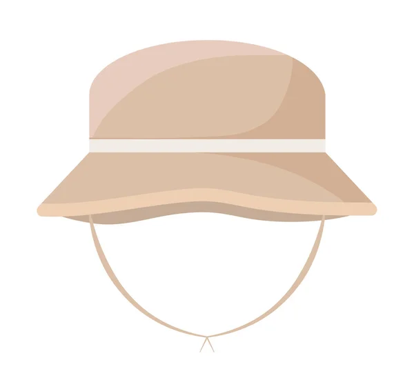 Icono del sombrero de pesca — Vector de stock
