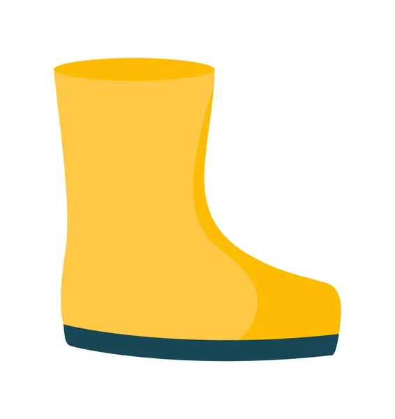 Yellow boot illustration — Stock Vector